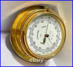 Barigo R81021 Rain Change Fair Barometer Brass Marine Nautical Ship Boats Yacht