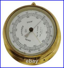Barigo R81021 Rain Change Fair Barometer Brass Marine Nautical Ship Boats Yacht