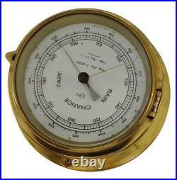 Barigo R81021 Rain Change Fair Barometer Brass Marine Nautical Ship Boats Yacht