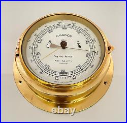 Barigo R81021 Rain Change Fair Barometer Brass Marine Nautical Ship Boats Yacht