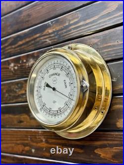 Barigo Twin Diaphragm Nautical Barometer Rain Change Fair Doppeldose Germany