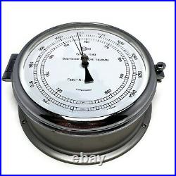 Barigo Type NR1580 Barometer for Boats and Yachts. Steel Body. Made in Germany
