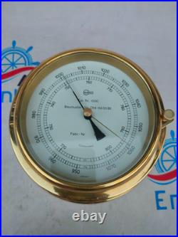 Barigo Type Nr 1500 Fair Barometer Brass Marine Nautical Ship Boats Yacht