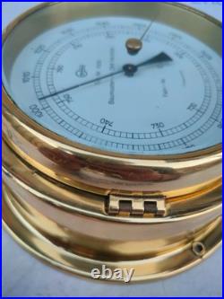 Barigo Type Nr 1500 Fair Barometer Brass Marine Nautical Ship Boats Yacht