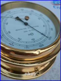 Barigo Type Nr 1500 Fair Barometer Brass Marine Nautical Ship Boats Yacht