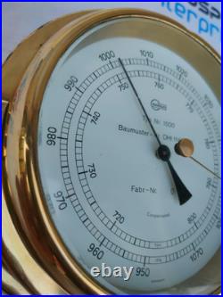 Barigo Type Nr 1500 Fair Barometer Brass Marine Nautical Ship Boats Yacht