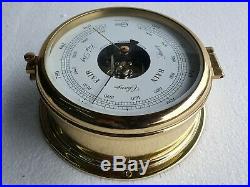 Barigo Vintage Marine Brass Barometer Made In Germany