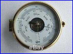 Barigo Vintage Marine Brass Barometer Made In Germany #1