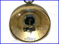 Baromaster Made In France Brass Atmospehric Barometer Measure 27.5 to 31.5