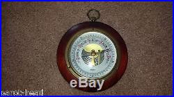 Barometer ANTIQUE VINTAGE Mahogany Wood and Brass SWIFT