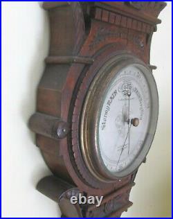 Barometer Antique T Armstrong & Brother Manchester England Banjo Wall Original