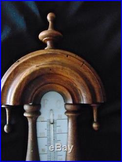 Barometer Antique Turn Of 19th Century Marked