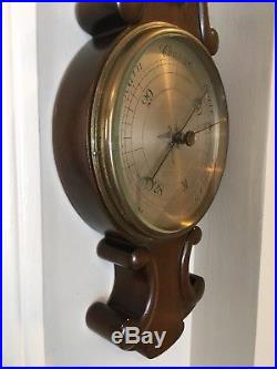 Barometer Antique circa 1890 Collingwood & Son Middlesborough Wood Not Working