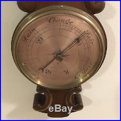 Barometer Antique circa 1890 Collingwood & Son Middlesborough Wood Not Working