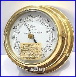 Barometer Barigo aneroid brass precision marine antique vintage high-accuracy 4