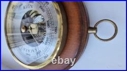 Barometer, Fischer, GDR, wood & brass, second half of the 20th century, W. Germany
