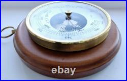 Barometer, Fischer, GDR, wood & brass, second half of the 20th century, W. Germany