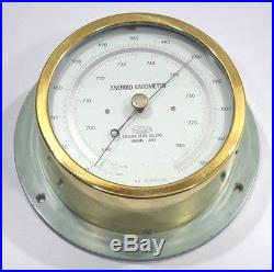 Barometer utsuki keiki aneroid nautical ship`s Inch and millibar scale