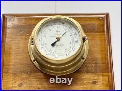 Baumuster Barigo Ship Barometer Germany Salvaged Maritime Brass Compensated Baumuster Barigo Ship Barometer Germany Salvaged Maritime Brass Compensated