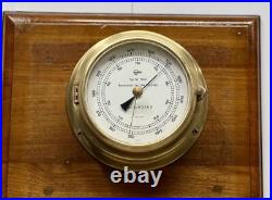 Baumuster Barigo Ship Barometer Germany Salvaged Maritime Brass Compensated Baumuster Barigo Ship Barometer Germany Salvaged Maritime Brass Compensated