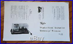 Beautiful Taylor Barograph Tested Clean Charts Ink Pens Instructions
