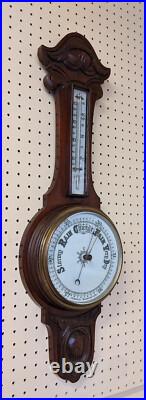 Beautiful Victorian Era 19th Century Mahogany Barometer