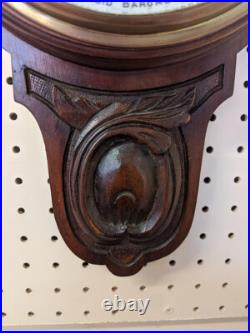 Beautiful Victorian Era 19th Century Mahogany Barometer