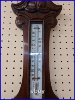 Beautiful Victorian Era 19th Century Mahogany Barometer