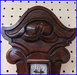 Beautiful Victorian Era 19th Century Mahogany Barometer