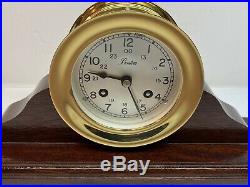 Beautiful Vintage Chelsea Clock Co. Boston Brass Ship's Bell Clock