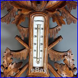 Black Forest Barometer with Deer Head, early 20th Century