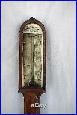 Bow-Front Marine Barometer by G. H. & C. Gowland Opticians vintage advertising