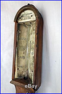 Bow-Front Marine Barometer by G. H. & C. Gowland Opticians vintage advertising