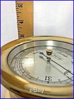 Brass Barometer Ships Boat Yacht Marine Weather Aneroid Western Germany