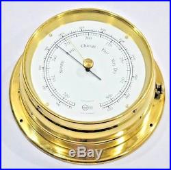 Brass barometer Barigo stormy rain change fair very dry ship`s aneroid