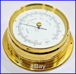 Brass barometer Barigo stormy rain change fair very dry ship`s aneroid