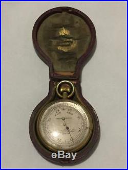 CALLAGHAN & Co. Pocket Barometer with Case for parts or repair London