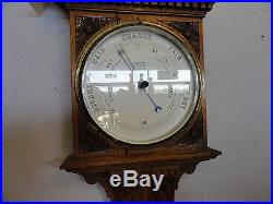CARVED Antique Barometer 37 Tall EXCELLENT