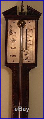 CIRCA 1810 GEORGIAN STICK BAROMETER