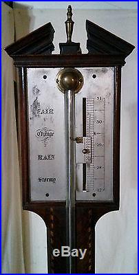 CIRCA 1810 GEORGIAN STICK BAROMETER