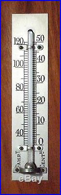 C. 1920 British Aneroid Barometer by Torwin Walnut Case