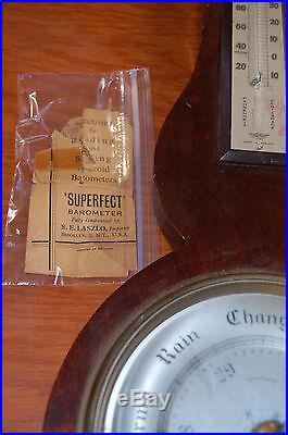 C. 1920 SUPERFECT BAROMETER ENGLAND IMPORTED BY S. E. LASZLO NEW YORK