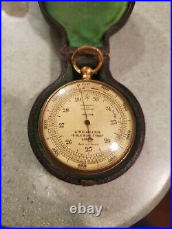 C W DIXEY AND SON LONDON Pocket Altimeter