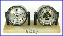Chelsea Abercrombie & Fitch Co. Desk Clock, Barometer & Thermometer Bd04
