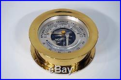 Chelsea Brass Holosteric Barometer and Thermometer