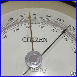 Citizen Aneroid Marine Barometer. 910mbar1050mBar. Made In Japan