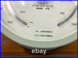 Classic Nautical Instrument Antique Utsuki Keiki Ship Aneroid Barometer Classic Nautical Instrument Antique Utsuki Keiki Ship Aneroid Barometer