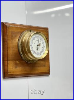 Collectible German Ship Barometer Rain Change Fair Brass Nautical Vintage 1950s Collectible German Ship Barometer Rain Change Fair Brass Nautical Vintage 1950s