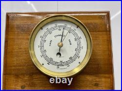 Collectible German Ship Barometer Rain Change Fair Brass Nautical Vintage 1950s