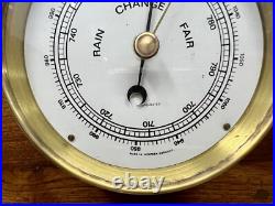 Collectible German Ship Barometer Rain Change Fair Brass Nautical Vintage 1950s Collectible German Ship Barometer Rain Change Fair Brass Nautical Vintage 1950s